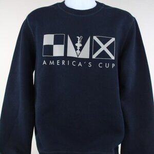 Louis Vuitton Men's Large Navy Blue LV America's Cup Crewneck Sweater 928lv65